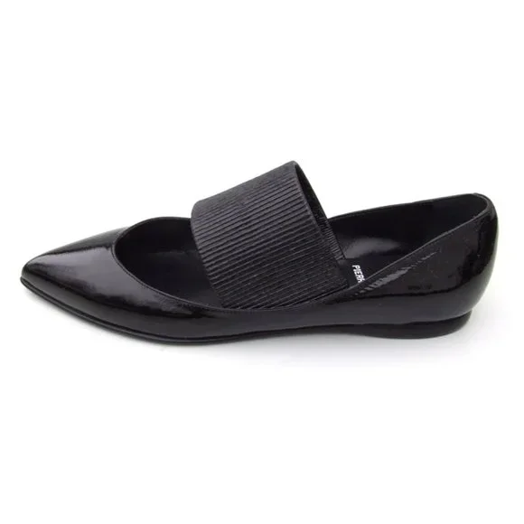 Pierre Hardy Shoes Pierre Hardy Black Leather Ballet Flats